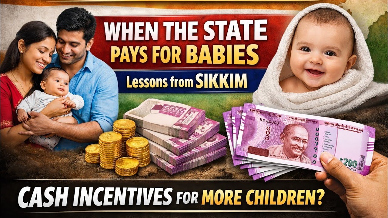 India’s Demographic Future | Govt Paying for Babies? | Sikkim Population Policy #upsc2026 #upscprepa