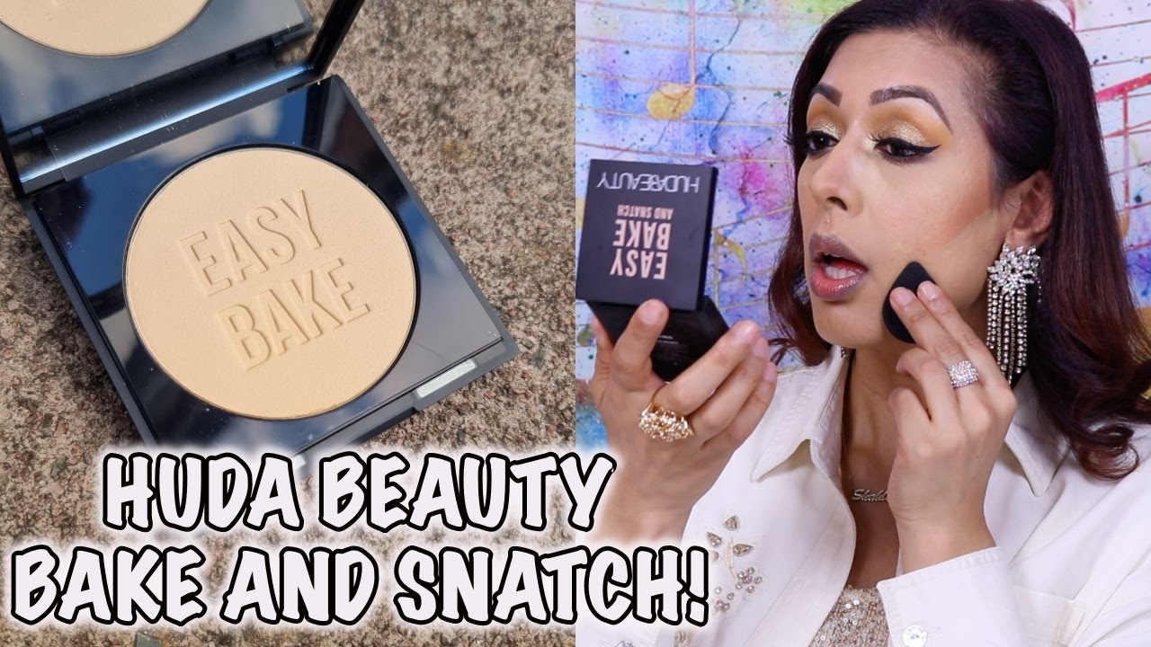 REVIEW: NEW Huda Beauty Easy Bake & Snatch Pressed Powder