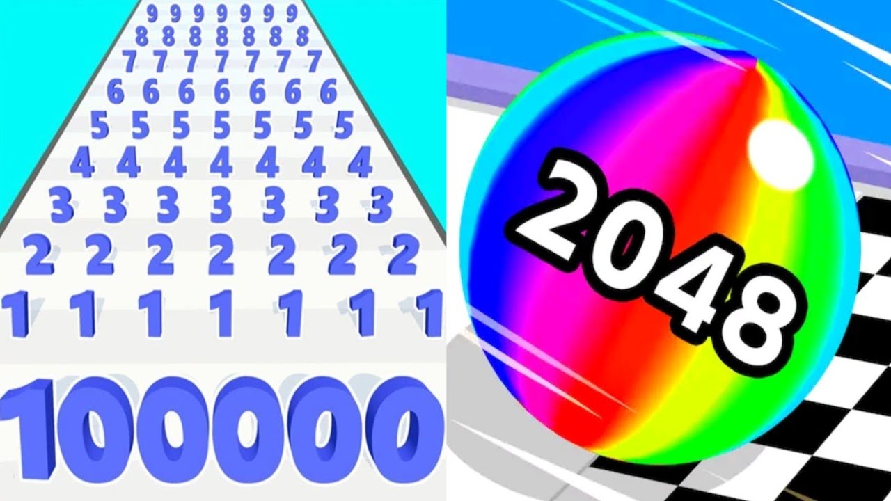 Number Master VS Ball Run 2048 - All Levels Gameplay Android iOS 