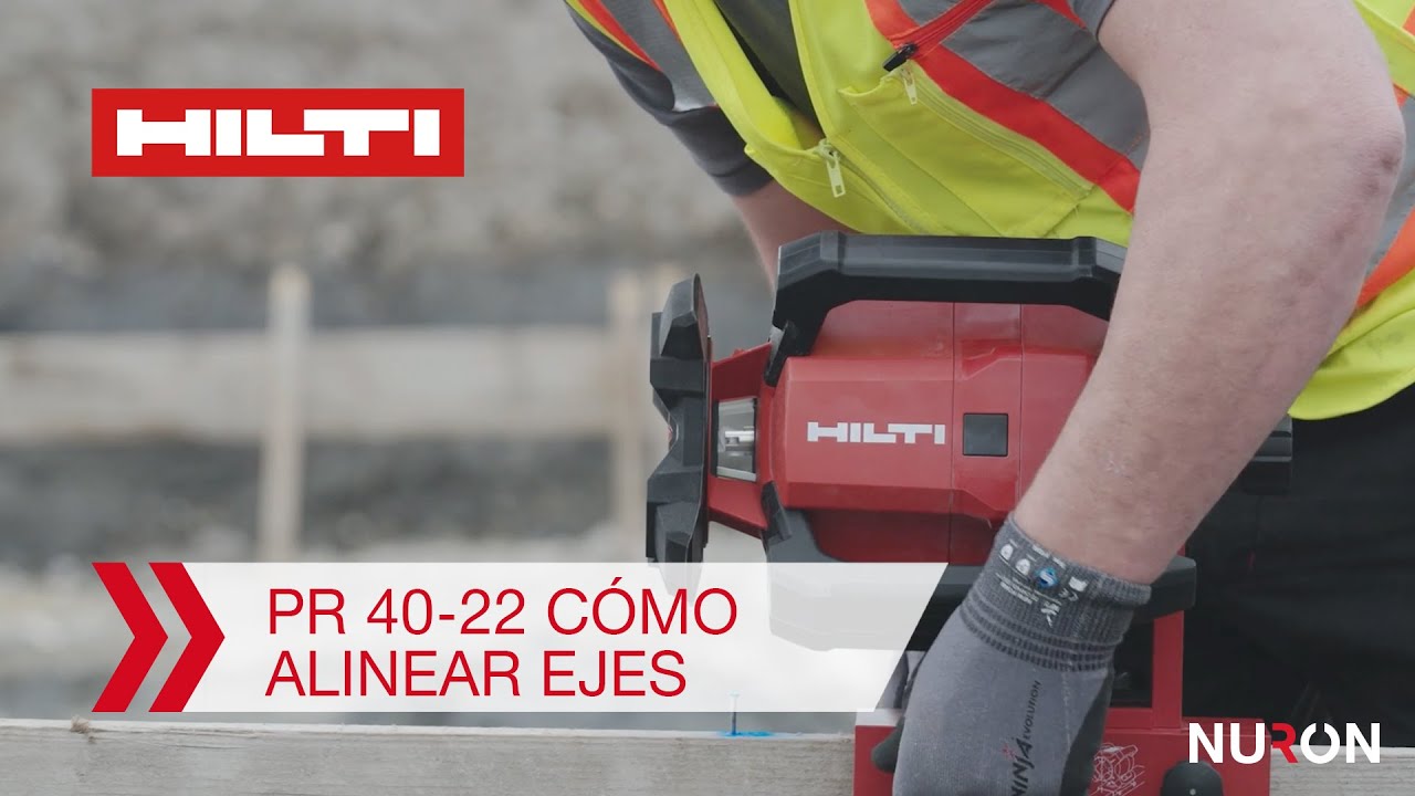 Cómo alinear ejes con el láser rotativo PR 40-22