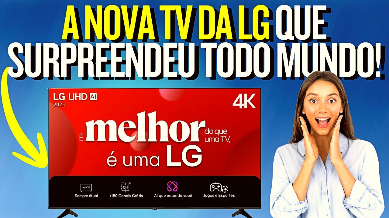 Smart TV LG UHD AI 4K UA75 de 55 Polegadas 2026 – A MELHOR 4K DO ANO? Review Completo