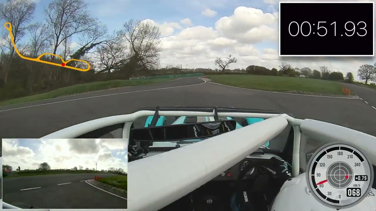 2024 Caterham Academy Round 1 at Curborough Sprint Course, Best Timed Run 69.90. The Academy Racer.