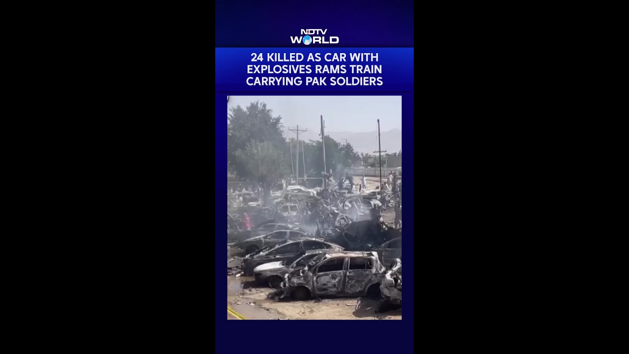24 Killed As Car With Explosives Rams Train Carrying Pak Soldiers In Balochistan