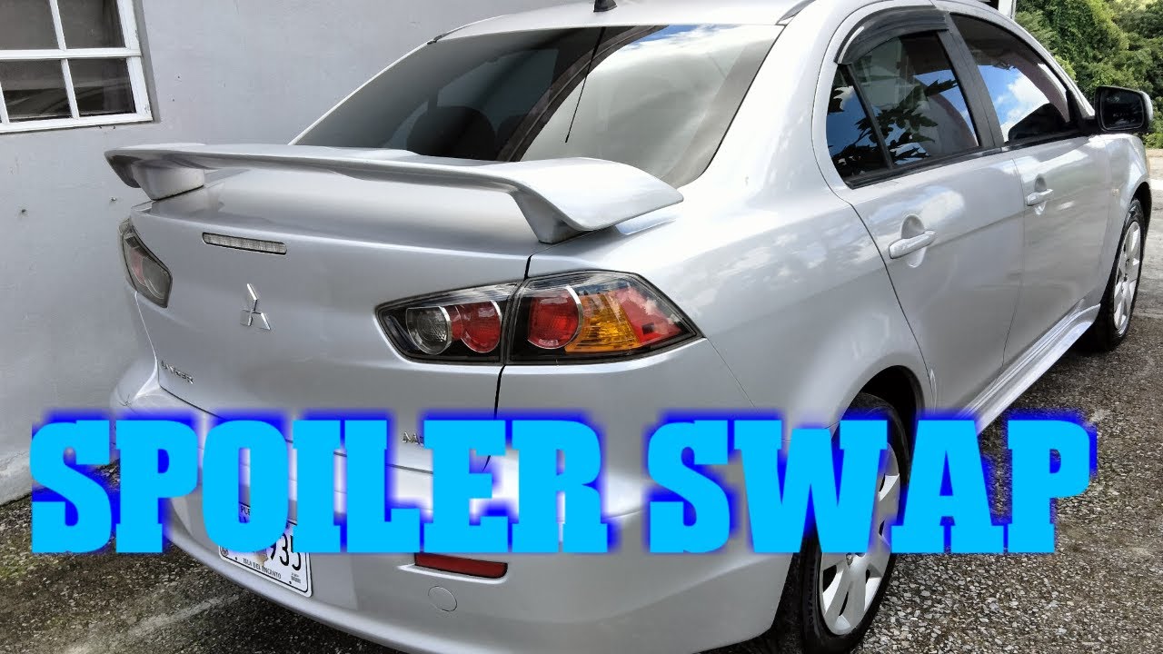 Mitsubishi Lancer My Project Spoiler Replaced #mitsubishi