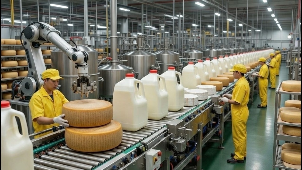 Inside the Dairy Factory | From Cows Milk to aged luxury cheeses