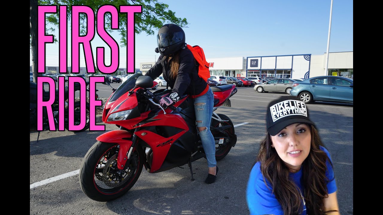 HER FIRST 600RR RIDE!