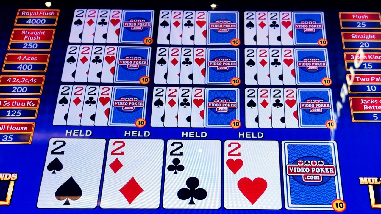 Absolutely UNREAL Major Multipliers Poker Play on Bonus Video Poker