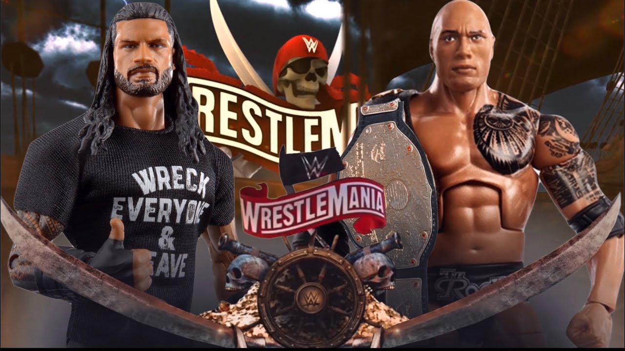 FULL MATCH : ROMAN REIGNS  vs. THE ROCK  ||  WRESTLEMANIA  ||  WWE Action Figure match  ||  Ep. 44