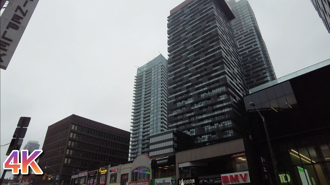 🇨🇦 [4K] Toronto Walk - Yonge Street, Eglinton to Glencairn