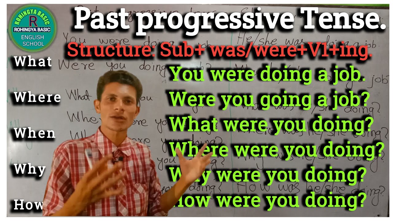 Learn Past progressive tense in Rohingya