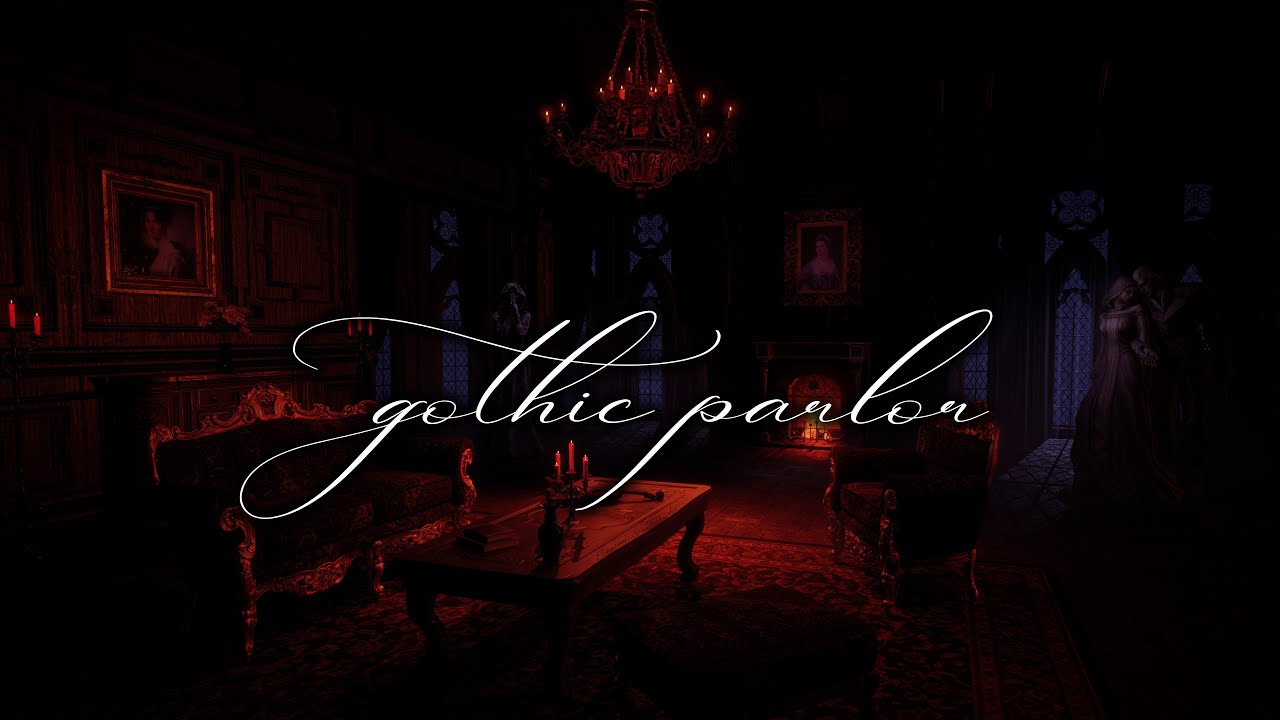 Dark Academia Piano, Cello, and Choir | Relaxing in a Gothic Parlor Room on a Stormy Night