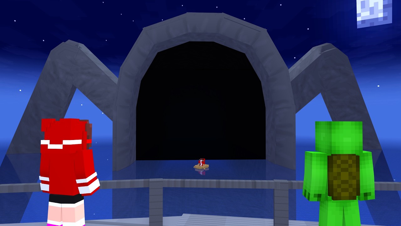 MAIZEN : JJ and Mikey Found Sea Eater - Minecraft Animation