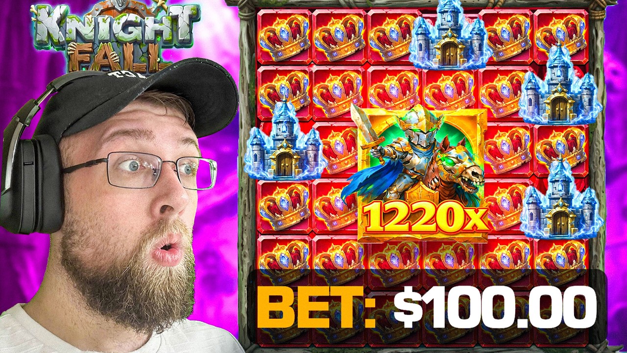 I SPUN INTO BACK TO BACK $10,000 BONUSES ON KNIGHT FALL! (INSANE 1120X HIT)