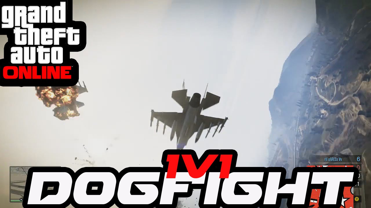 GTA 5  jet dogfight (vV xARESx Vv v ?)