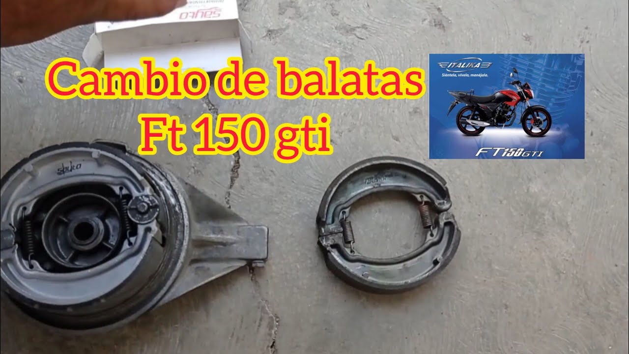 cambio de balatas ft 150