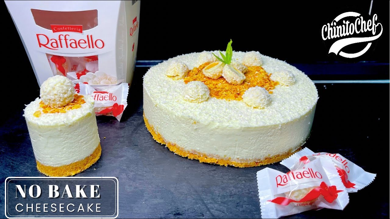 How to make no Bake Raffaello Cheesecake ll Almond Coconut Cake || #Raffaello Cake