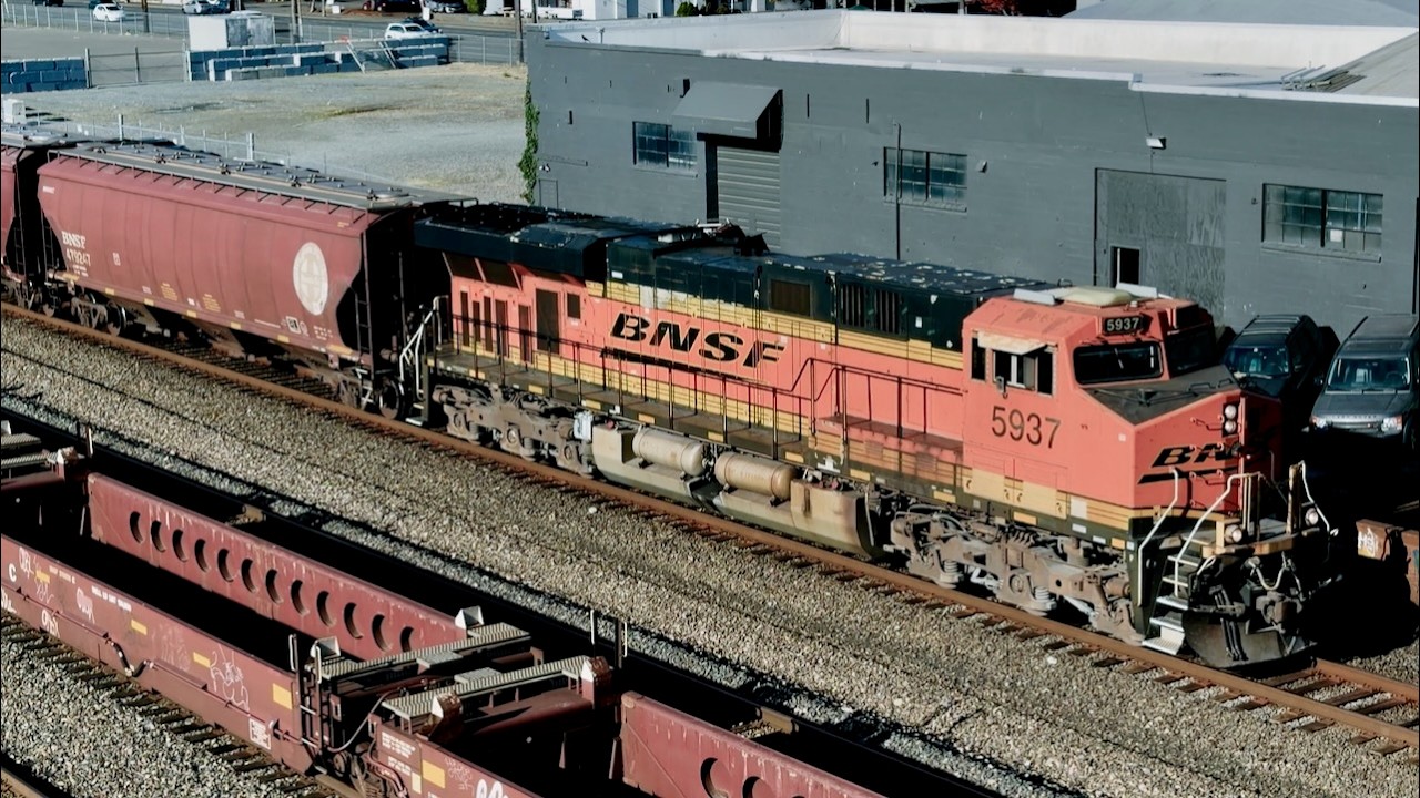 Железнодорожный вентилятор для зерновоза BNSF 