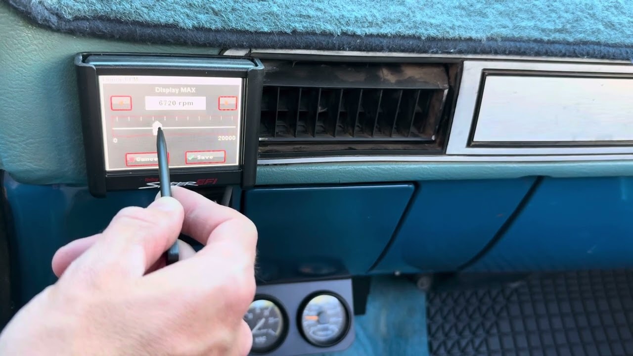 Holley Sniper 1 & 2 EFI RPM gauge adjustment RPM Range