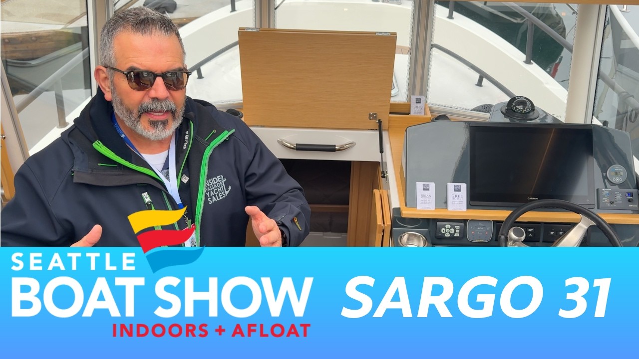 Зона Златовласки: подвесной мотор Sargo 31 | Виртуальный тур по выставке лодок в Сиэтле