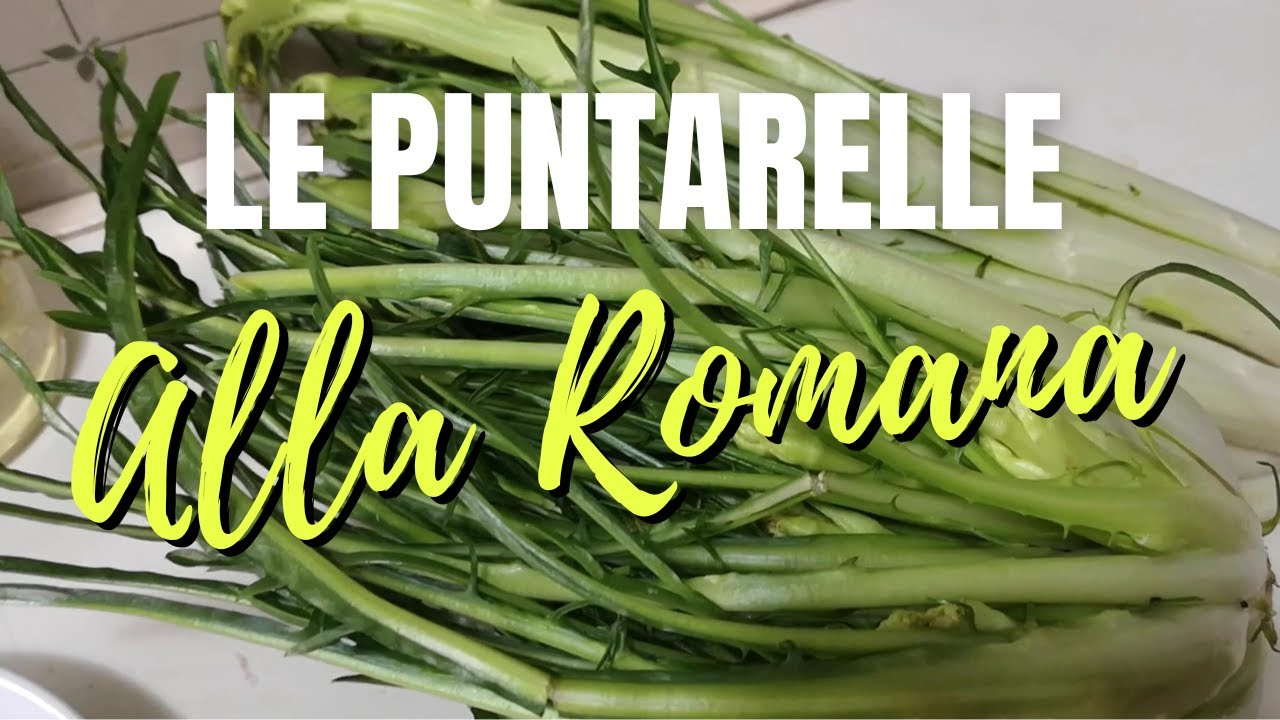 PUNTARELLE ALLA ROMANA — Как их очистить и приправить — Оригинальный рецепт из самого сердца Рима