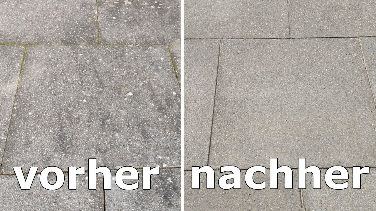 Terrasse reinigen mit dem Hochdruckreiniger, Schritt für Schritt