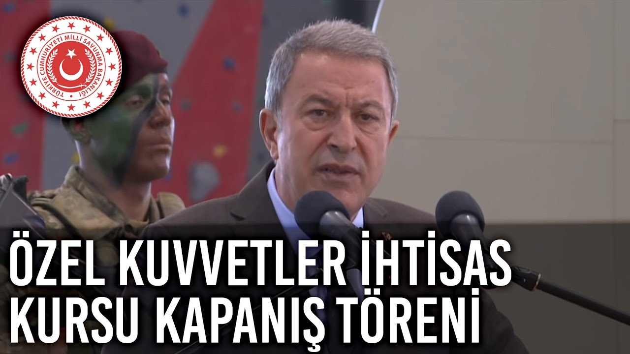 Bakan Akar ve Komutanlar Özel Kuvvetler İhtisas Kursu Kapanış Töreni’ne Katıldı