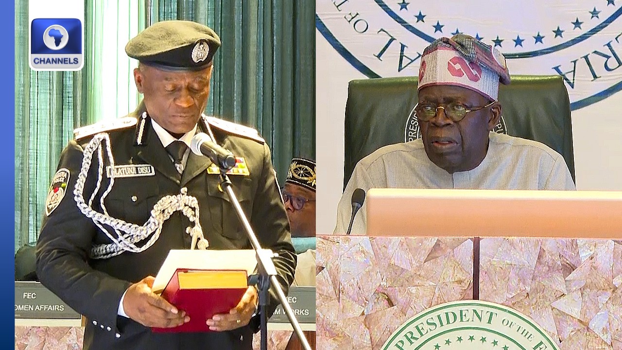 Tinubu Swears Disu In As IGP