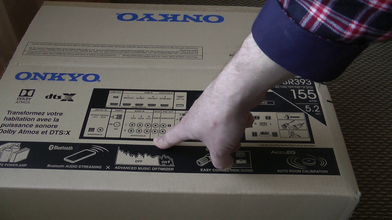 ОНЛАЙН ТРЕЙД.РУ — Ресивер AV Onkyo TX-SR393, черный