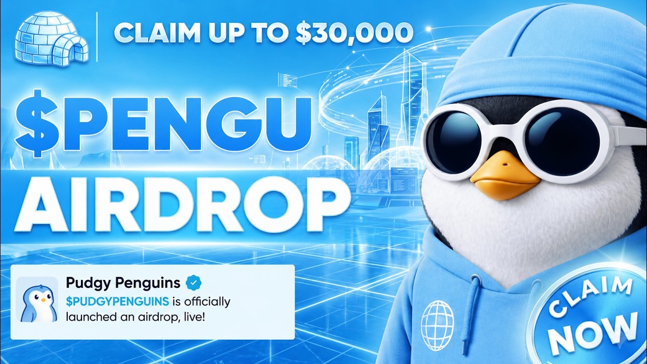 SOLANA CRYPTO AIRDROPS : Pudgy Penguins Airdrop Season 2 On Solana | Claim $PENGU NOW