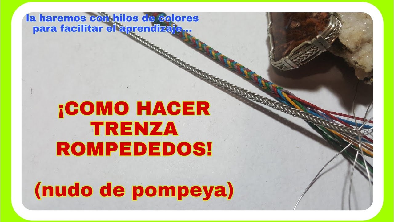TRENZA ROMPEDEDOS| con esta TÉCNICA aprenderás FÁCILMENTE a TEJER alambre| COMO TEJER ALAMBRE O HILO