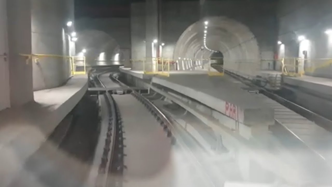 M4 Metropolitana di Milano - Manovra di inversione di marcia dopo San Babila