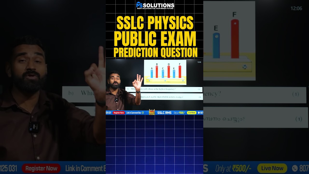 SSLC PUBLIC EXAM 2026 PHYSICS PREDICTION QUESTIONS | MS SOLUTIONS
