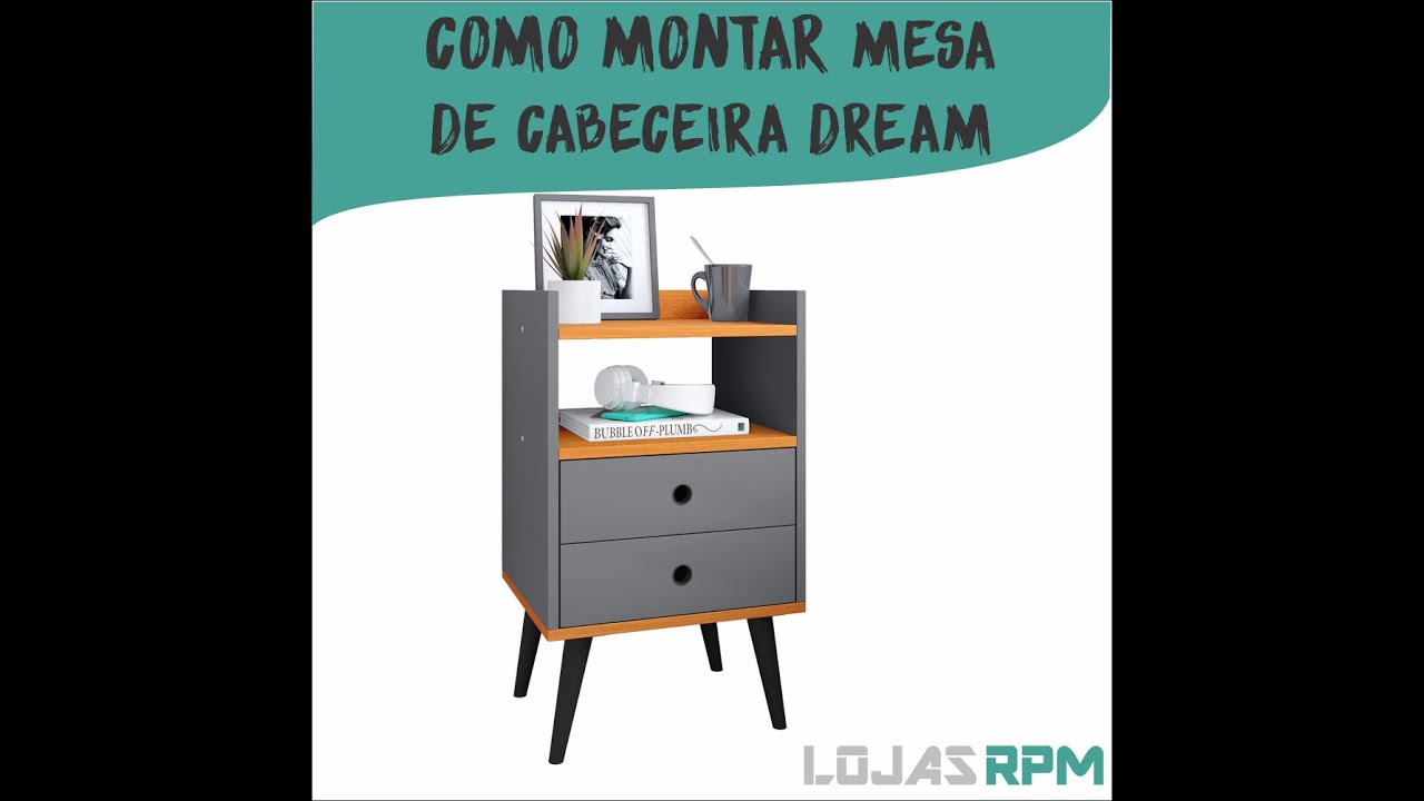 COMO MONTAR MESA DE CABECEIRA DREAM PÉS PRETO - LOJAS RPM