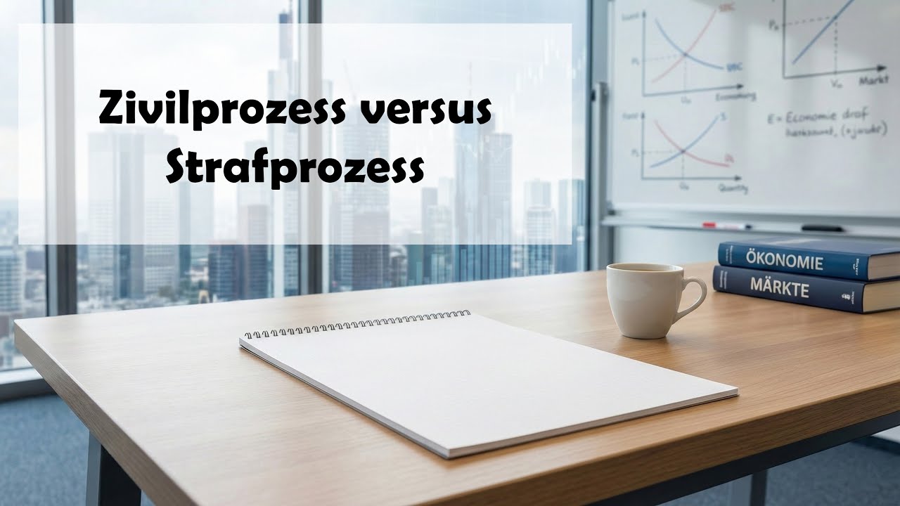 Zivilprozess versus Strafprozess