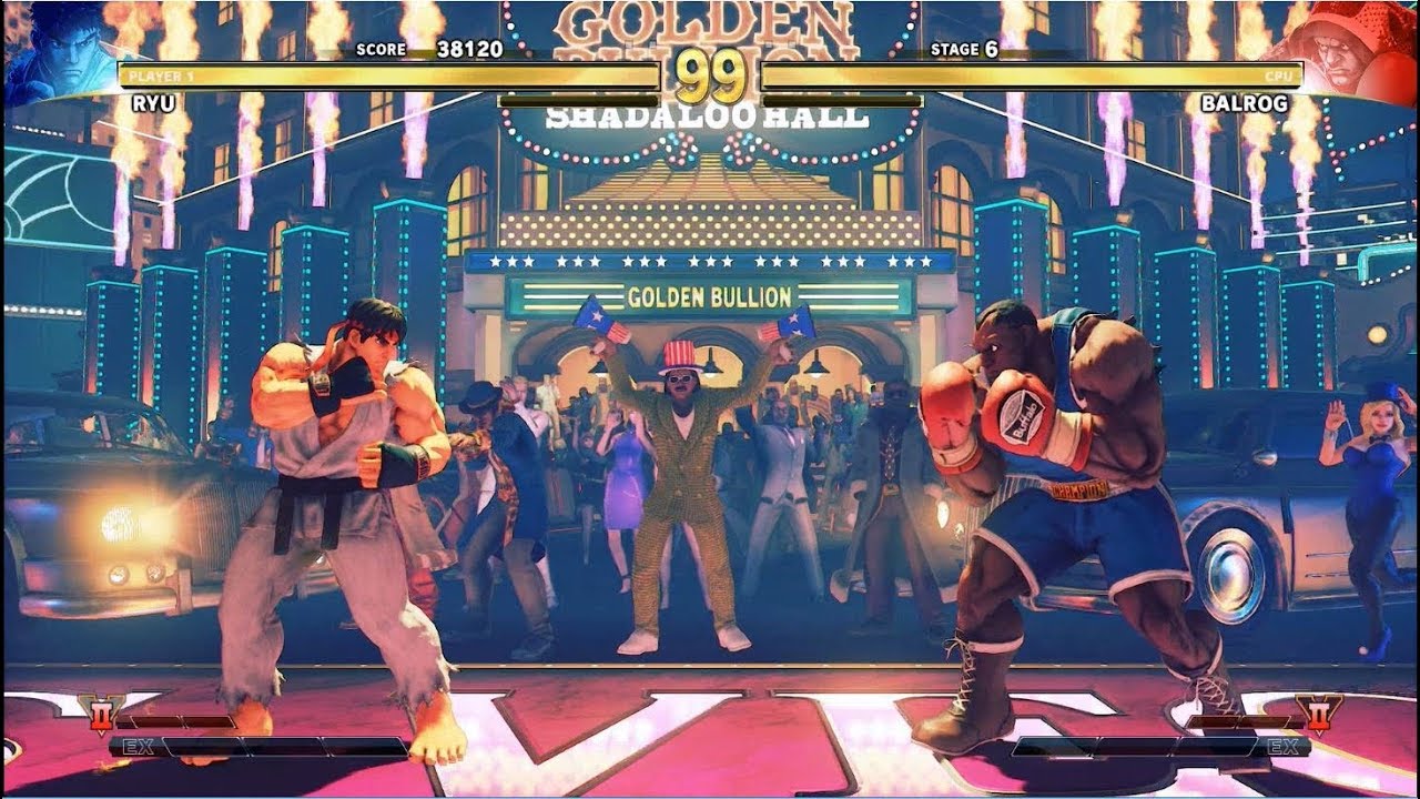 SFV: Arcade Edition - Ryu vs. Balrog: High Roller Casino