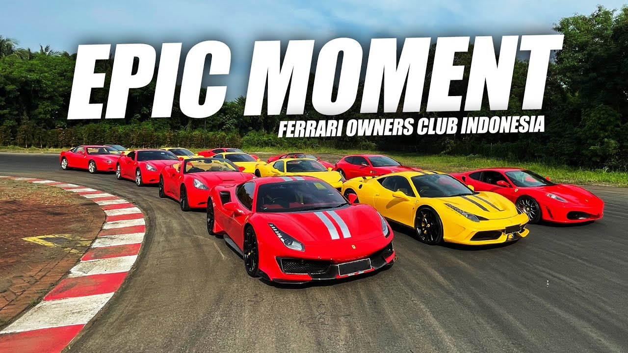 Epic Moment Ferrari Owners Club Indonesia (FOCI) Di J99MAXX Drift Circuit
