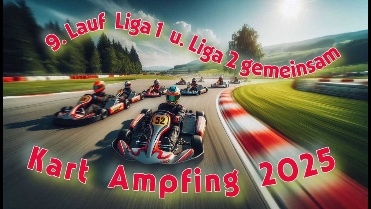 9.Lauf 1.u.2.Liga gemeinsam 20.09.2025 Kart Ampfing 2.Rennen