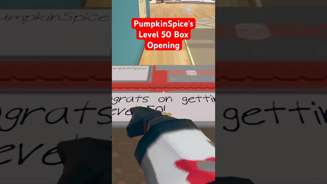 OPENING MY LEVEL 50 BOX IN REC ROOM #shorts #recroom