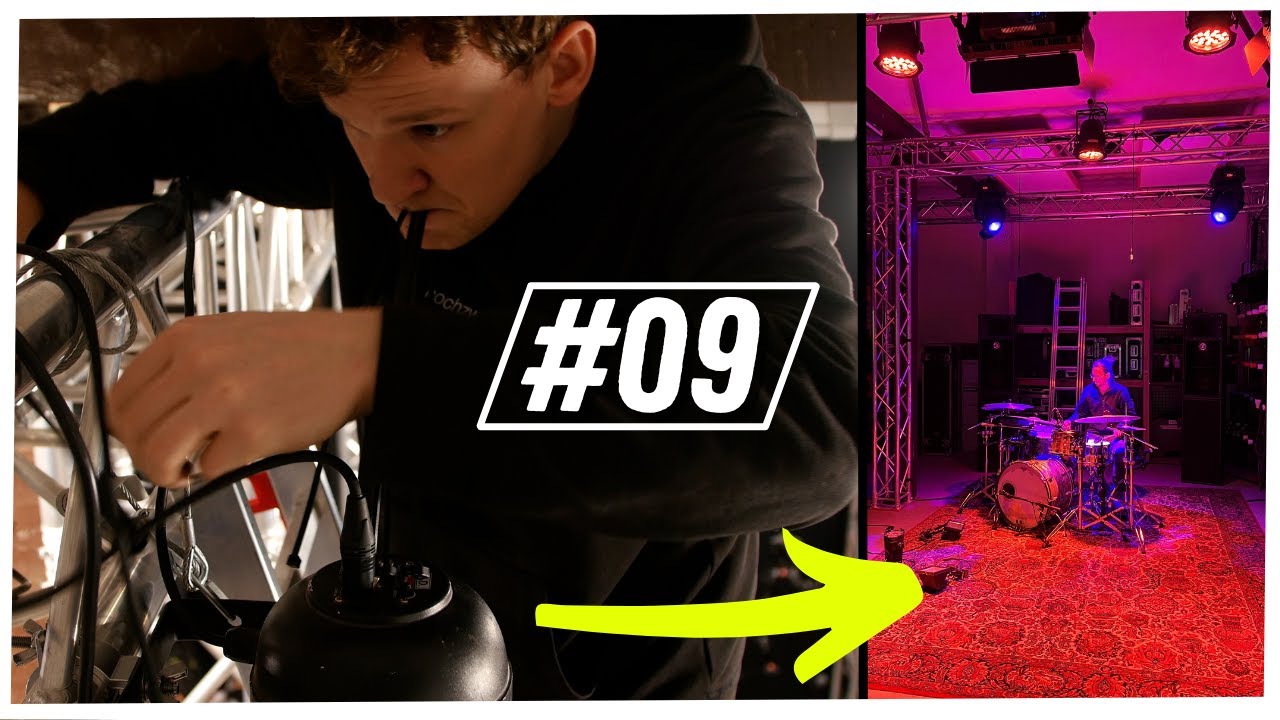 wir bauen COOLES LICHT ins Lager! - Studio/Lager VLog #09