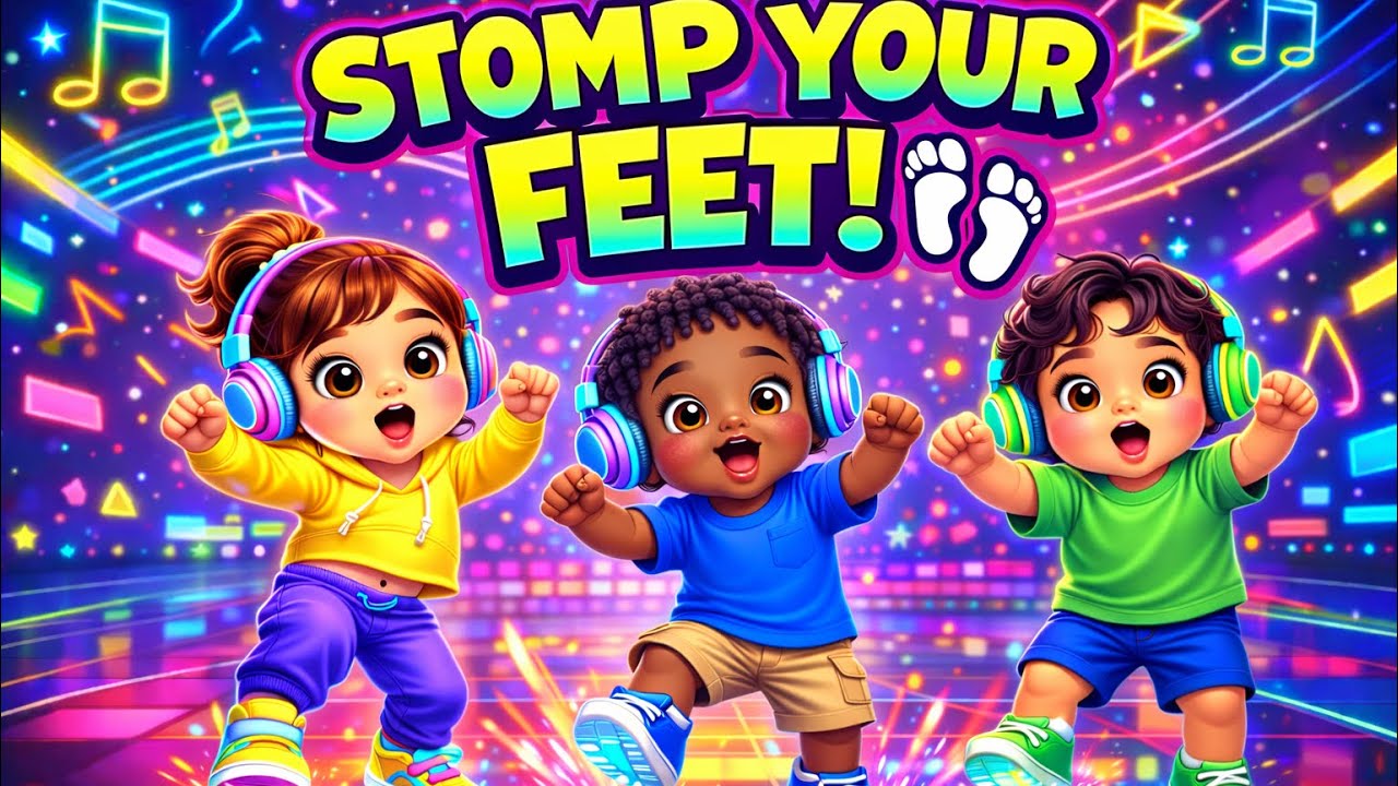 Stomp Your Feet! 👣 | Fun Movement Song for Kids | Brain Break Dance