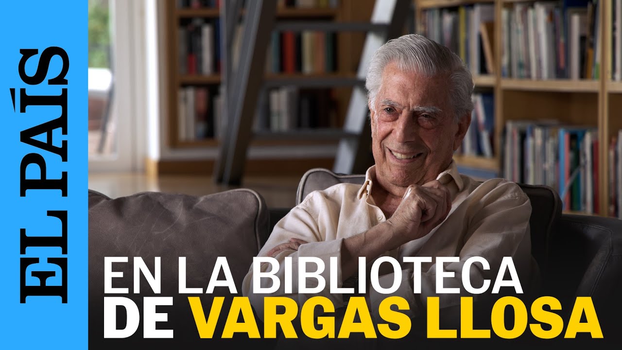 VARGAS LLOSA muestra su biblioteca en 2022: 