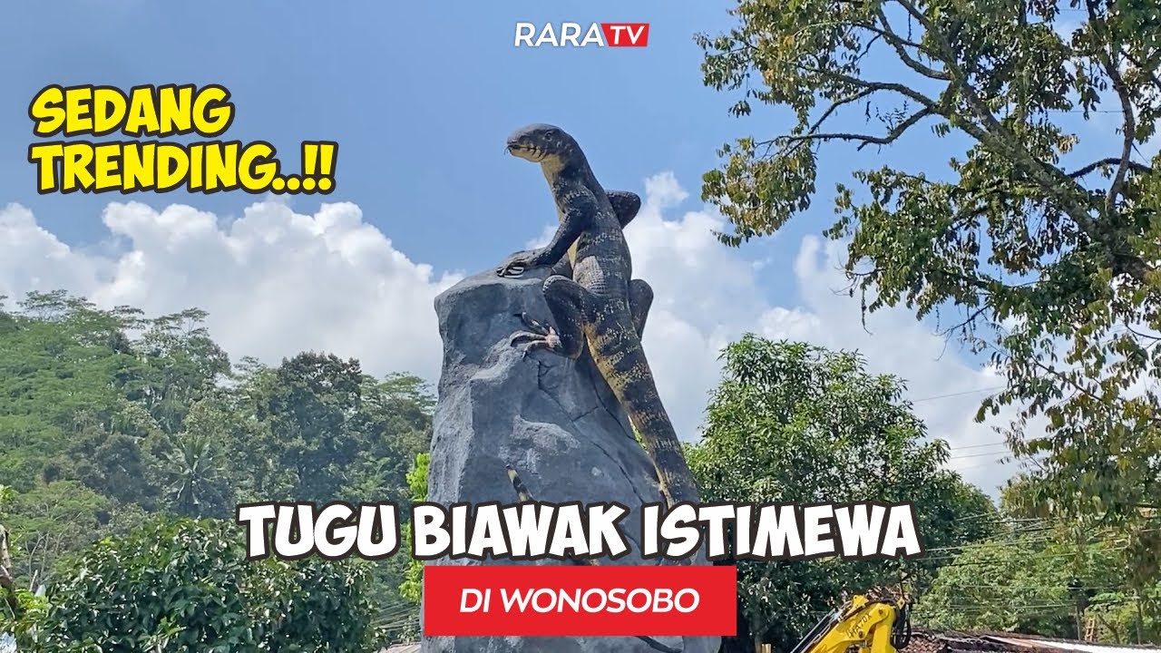 WONOSOBO VIRAL‼️TUGU PATUNG BIAWAK MEWAH DIBANGUN DENGAN DANA 50 JUTA