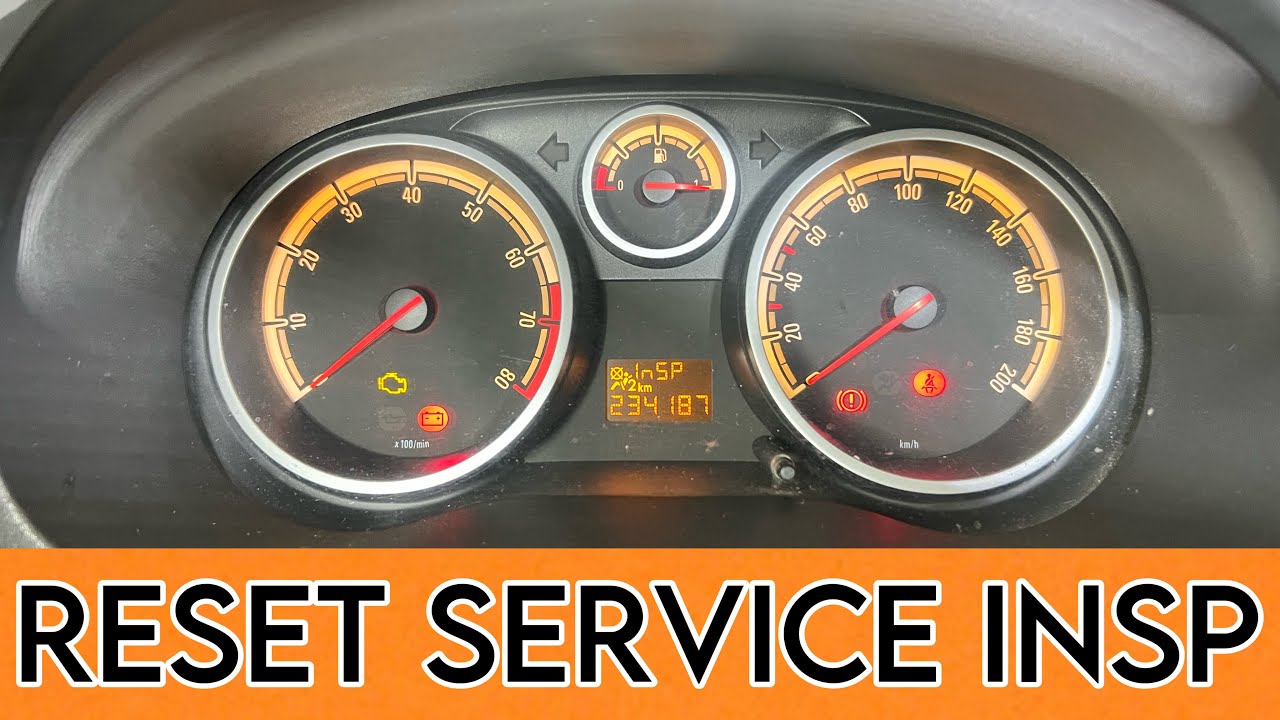 RESET SPIA SERVICE (INSP / INSP0 DIESEL) OPEL VAUXHALL CORSA D #opel #vauxhall #opelcorsa #service