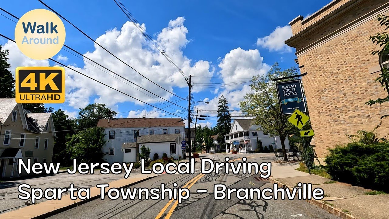 【4K60】 New Jersey Local Driving: Sparta Township - Branchville