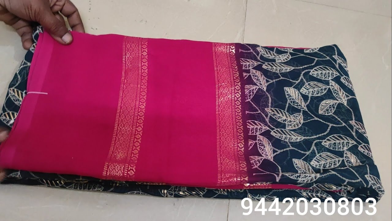 Georgette sarees ♥️💥🆓 shipping Tamilnadu only 