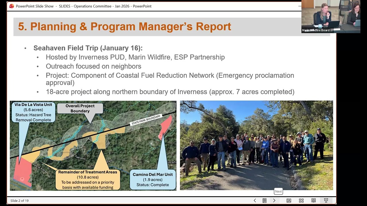 Marin Wildfire Operations Committee - January 22, 2026