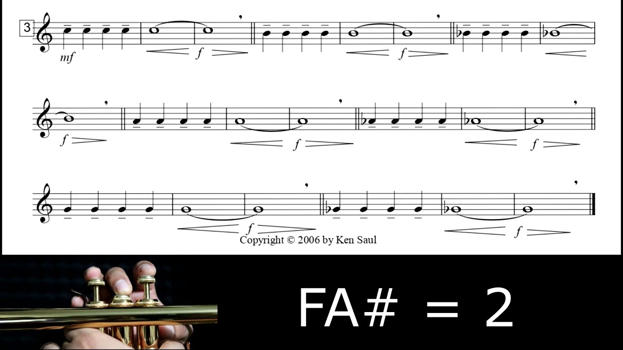 Calentamiento 1 en la Trompeta