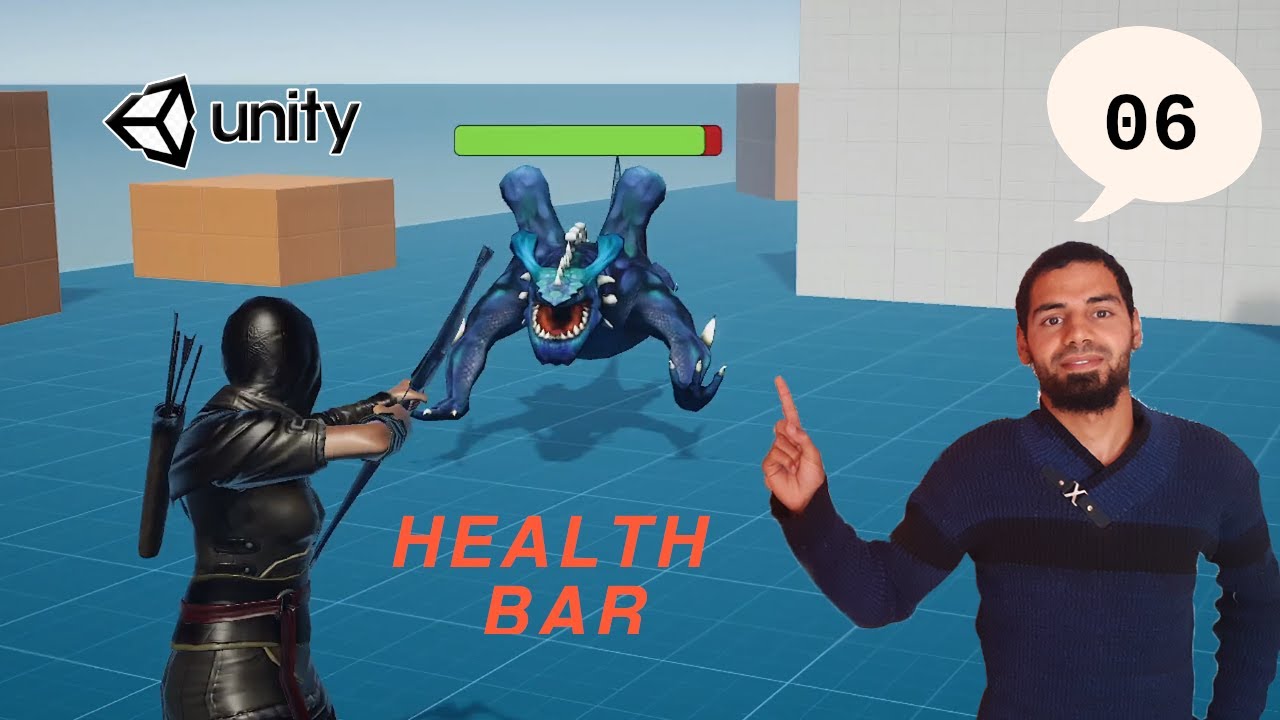 3D ENEMY AI in UNITY - (E04): HEALTH BAR