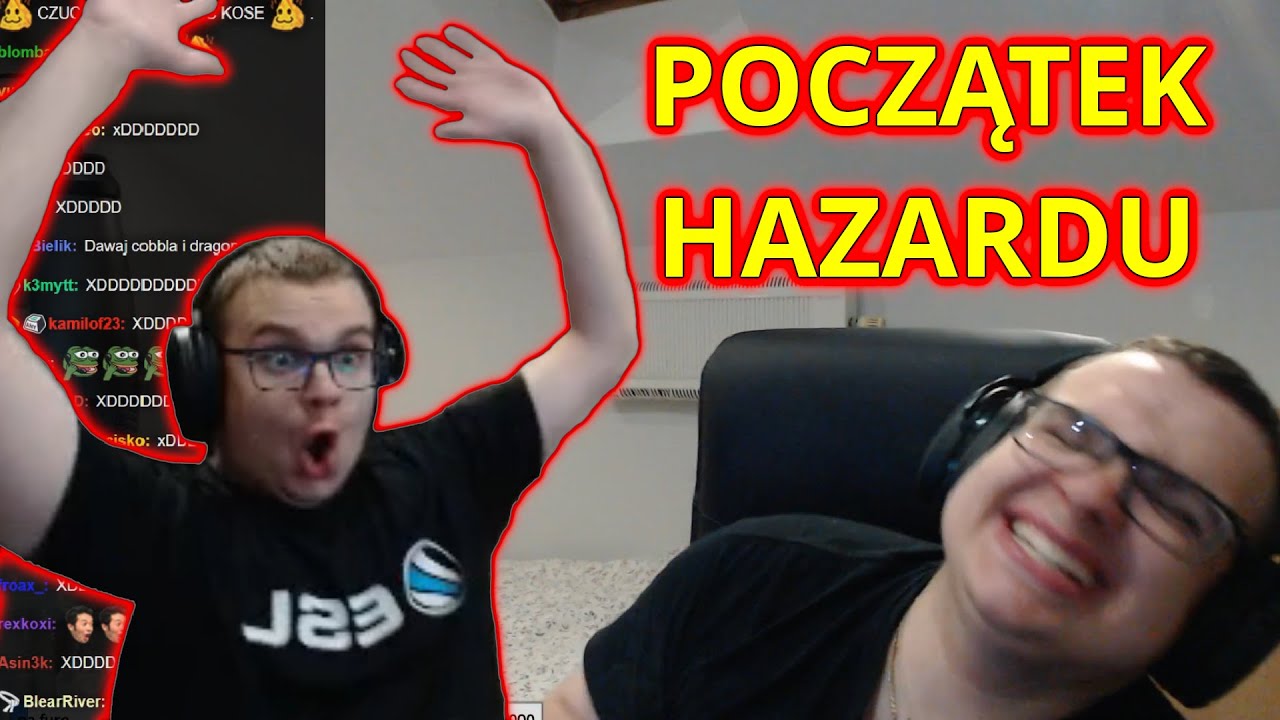 Popo - Początek Przygody z HAZARDEM🤑 Rozmowy z Xayoo, Japczanem, Holakiem i Sucharem😆 (1/2)
