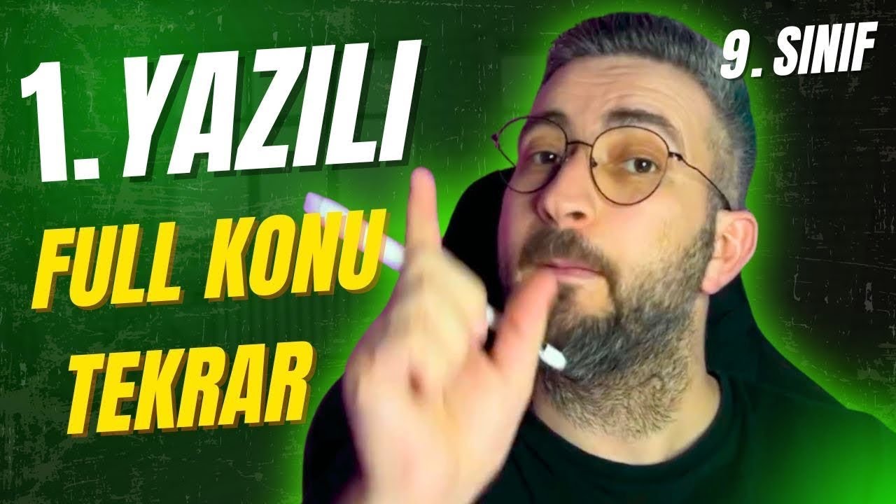 9. sınıf matematik 1. dönem 1. yazılı | full genel tekrar